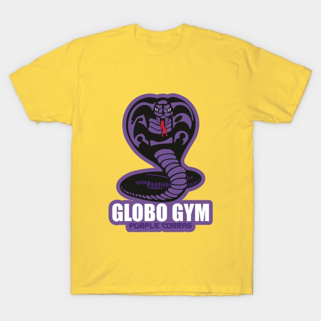 Globo Gym Purple Cobras - logo T-Shirt by Geminiguys